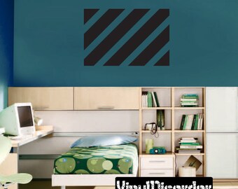 Diagonal Line Wall Pattern Vinyl Wall Decal Or Car Sticker - Mvd012ET