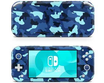 BLUE CAMO Tarnung Nintendo Switch Lite Wrap Skin