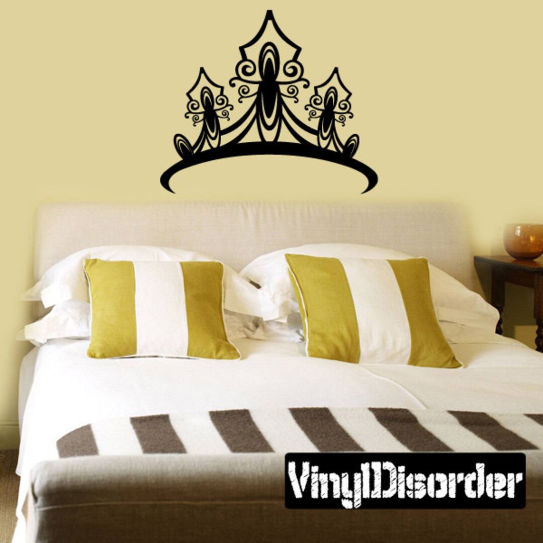 Princess Crown Vinyl Wall Decal or Car Sticker - Mv009et - Etsy