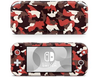 Rote CAMO Tarnung Nintendo Switch Lite Wrap Skin
