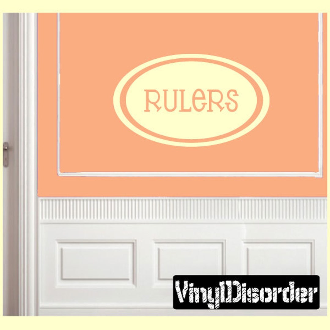 Rulers - Vinyl Wall Decal - Wall Quotes - Vinyl Sticker - Lb005rulerset ...
