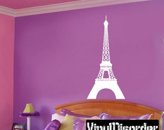 Paris Eiffel Tower Wall Decal - Vinyl Decal - Car Decal - ValentinesdayBA020