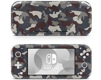 Graue CAMO Tarnung Nintendo Switch Lite Wrap Skin