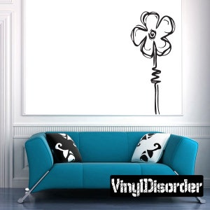 Flower Vinyl Wall Decal Or Car Sticker Mv005ET image 1