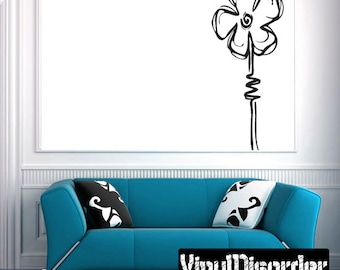 Flower Vinyl Wall Decal Or Car Sticker - Mv005ET