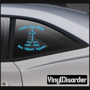 Cross9 In Loving Memory Adesivi adesivi in vinile per auto o pareti - ilmcross9ET