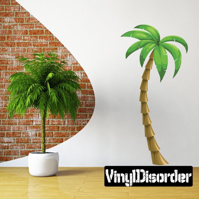Palm Tree Wall Decal Wall Fabric Vinyl Decal Removable Etsy UK