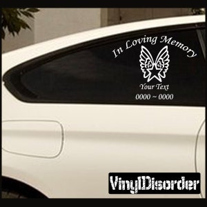 Star 1 In Loving Memory Adesivi adesivi adesivi personalizzati per auto o vinile da parete - ilmstar1ET