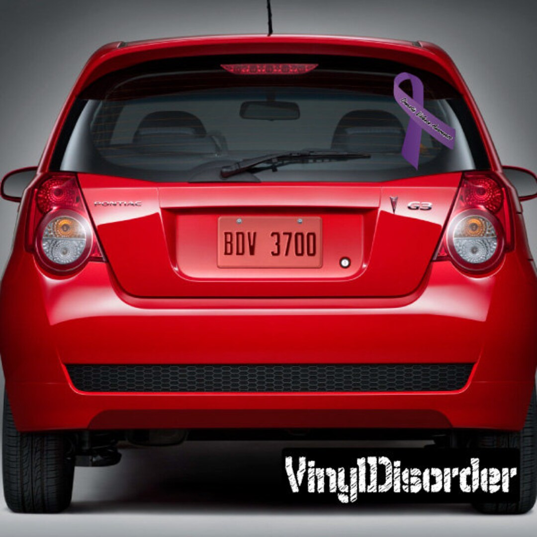 Domestic Violence Awareness Ribbon Vinyl Wall Decal or Car Sticker - Etsy