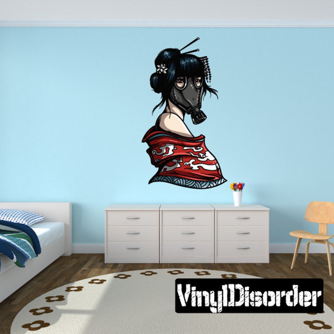 Nuclear Wall Sticker Nuclear Radiation Gas Mask Wall Decal - Wall Fabric - Vinyl Decal ...