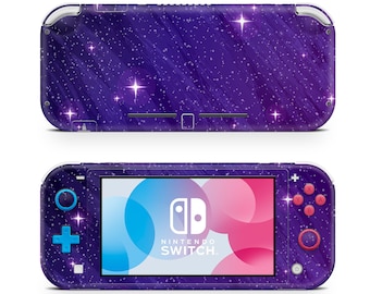 Violet Galaxy of Stars Nintendo Switch Lite Wrap Skin