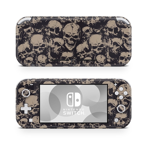 Nintendo Switch Lite グレー 025 スカルデザイン Grunge Skulls Brown Nintendo Switch Lite Wrap Skin - Etsy