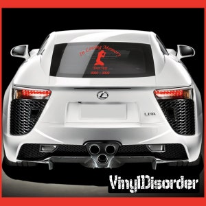 Donna 1 in memoria amorevole Auto personalizzata o adesivo in vinile da parete Adesivi - ilmwoman1ET
