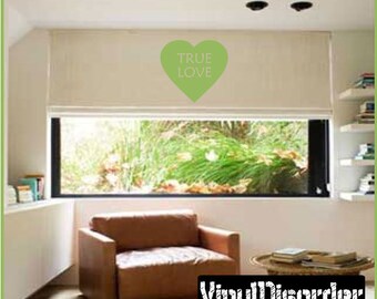 True Love - Vinyl Wall Decal - Wall Quotes - Vinyl Sticker - Hd056ET