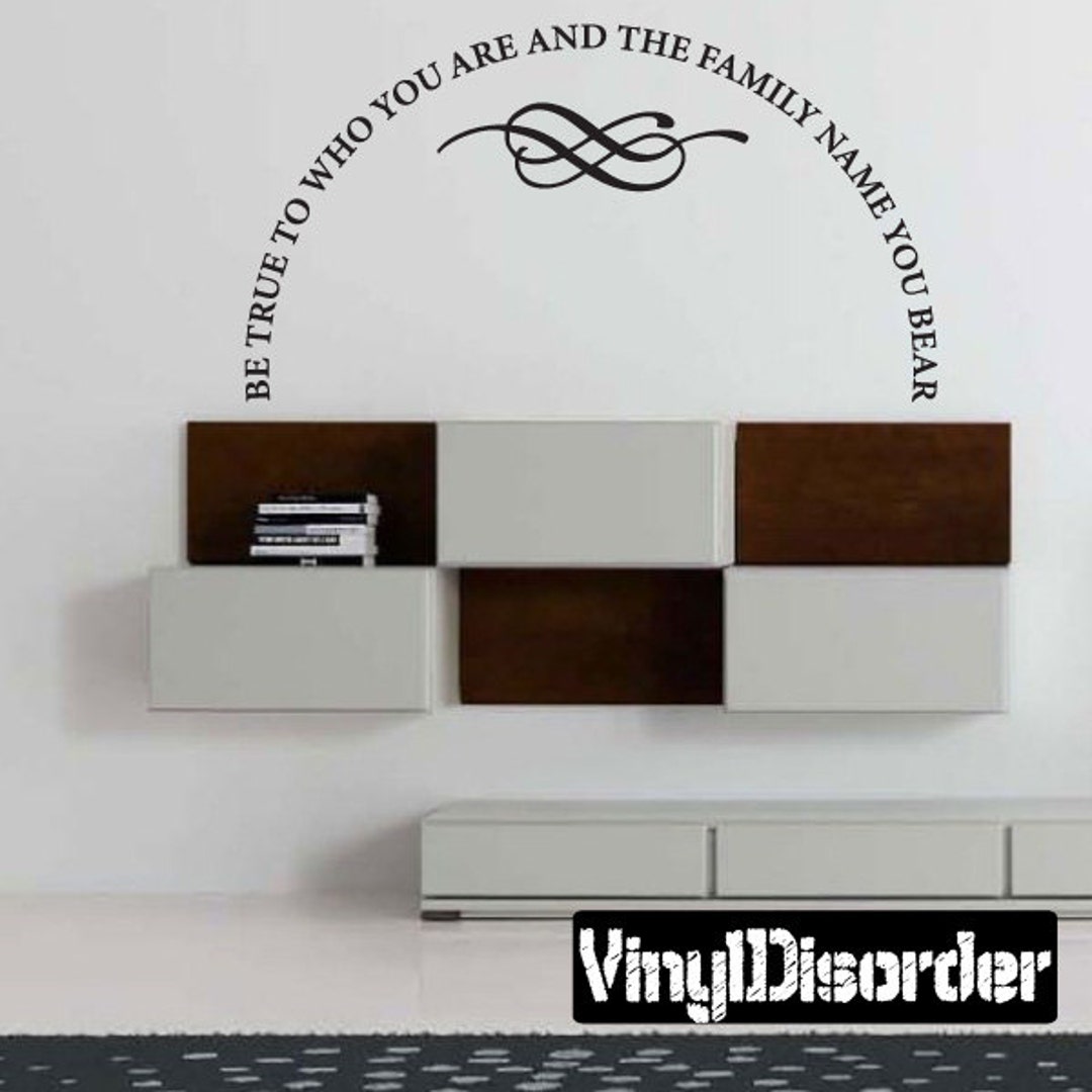 Autocollant Vinyle Déco Mural LDS Mormon 'Sois Fidèle à Qui Tu Es' - Neuf - Référence RV563