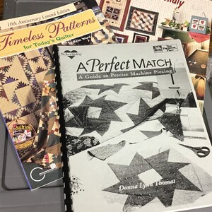 Quilting books-Three from 1993, 1996, 1997