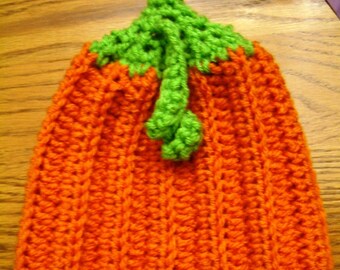 Crocheted L'il Punkin hat