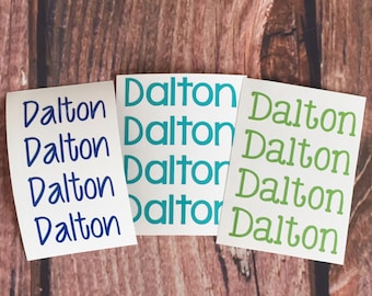 Name Stickers - Name Stickers for School - Vinyl Name Stickers - Name Decal - Vinyl Name Sheets - Custom Name Sticker