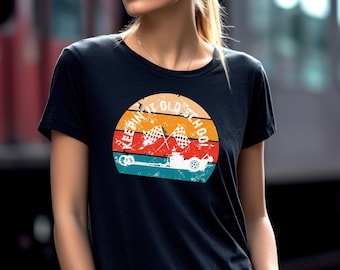 Vintage dragracing-tröja - Keepin' It Old School dragracing-tröja - Front Engine Dragster Unisex mjuk t-shirt