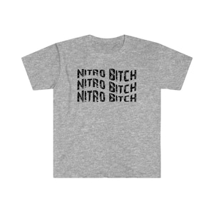 Nitro Bitch Drag Racing T-shirt - Racingtröja - Drag Racing-tröja - Racing T-shirt - Racing-t-shirt Unisex mjuk T-shirt bild 7