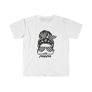 Jr Dragster Mom-tröja - Jr Dragster-tröja - Drag Racing-tröja - Racing Mom-tröja Unisex mjuk t-shirt