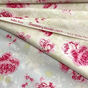 Rachel Ashwell, ballet rose fabric, shabby chic, treasures, sold by the fat quarter, very hard to find