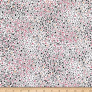 Meowgical, magical dots in multi, by Michael Miller, cat fabric