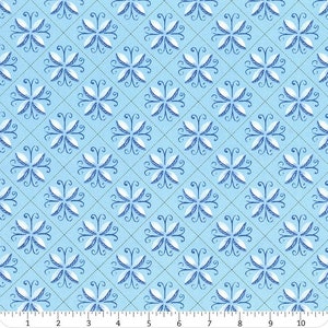 Riley Blake Sunshine & Dewdrops tile #C11971-sky blue, by Sandy Gervais