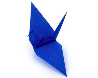 Navy Blue Origami Cranes 50 count | Japanese Paper Cranes for Japanese Wedding Idea