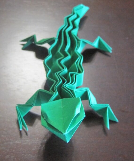 折り紙トカゲ爬虫類パーティー Etsy