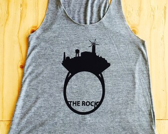 The Rock racer back tank