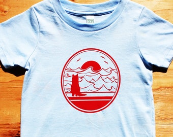 Kitty Sunset toddler Tee
