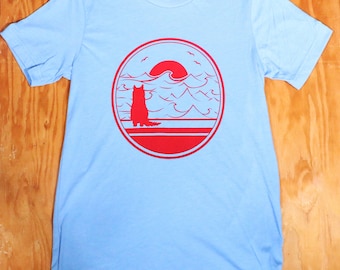 Kitty Sunset Unisex T-shirt