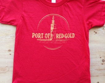 Port of Red & Gold Toddler Tee