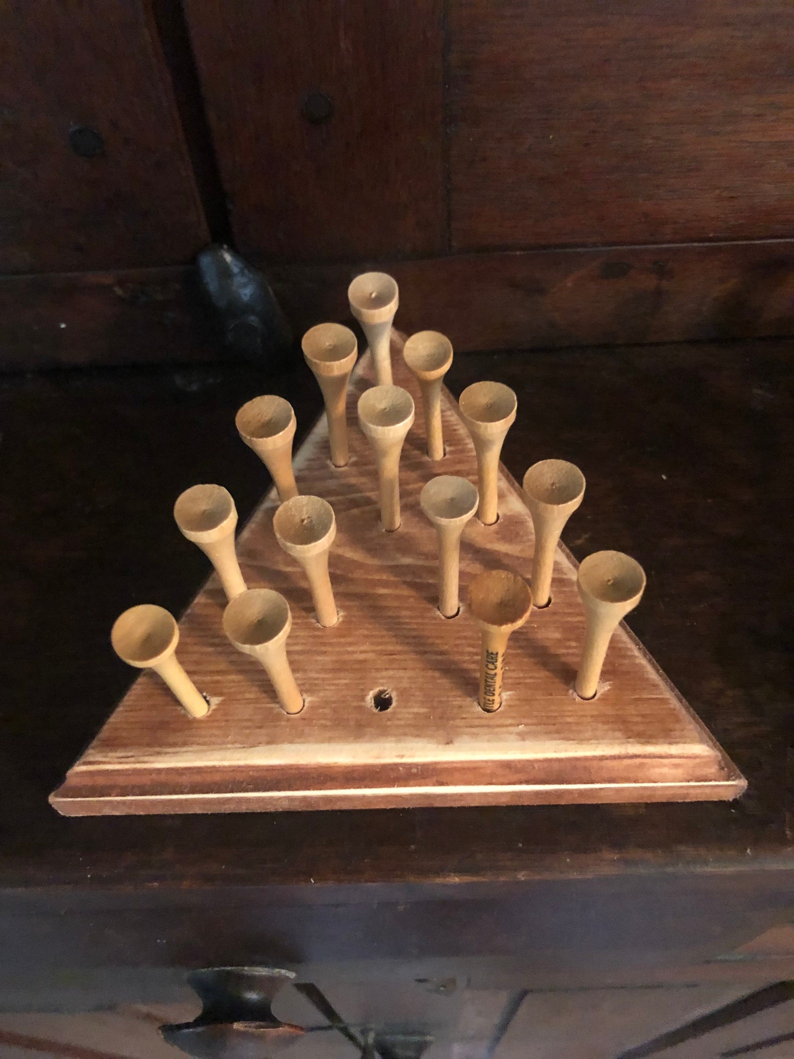 Triangle Peg Game FREE SHIPPING Etsy