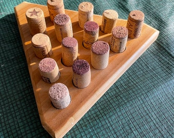 Wooden Wine Cork Game - Includes 14 assorted corks