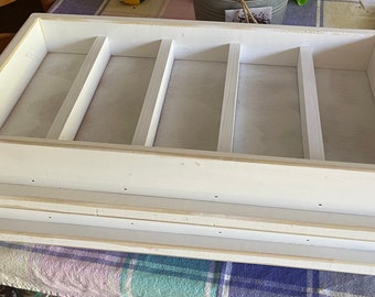 White 5-Column Soap Display Trays – Retail Craft Show Display (Set of 2)