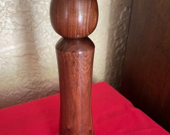 Beautiful Hand Turned Walnut  Wood Pepper Grinder