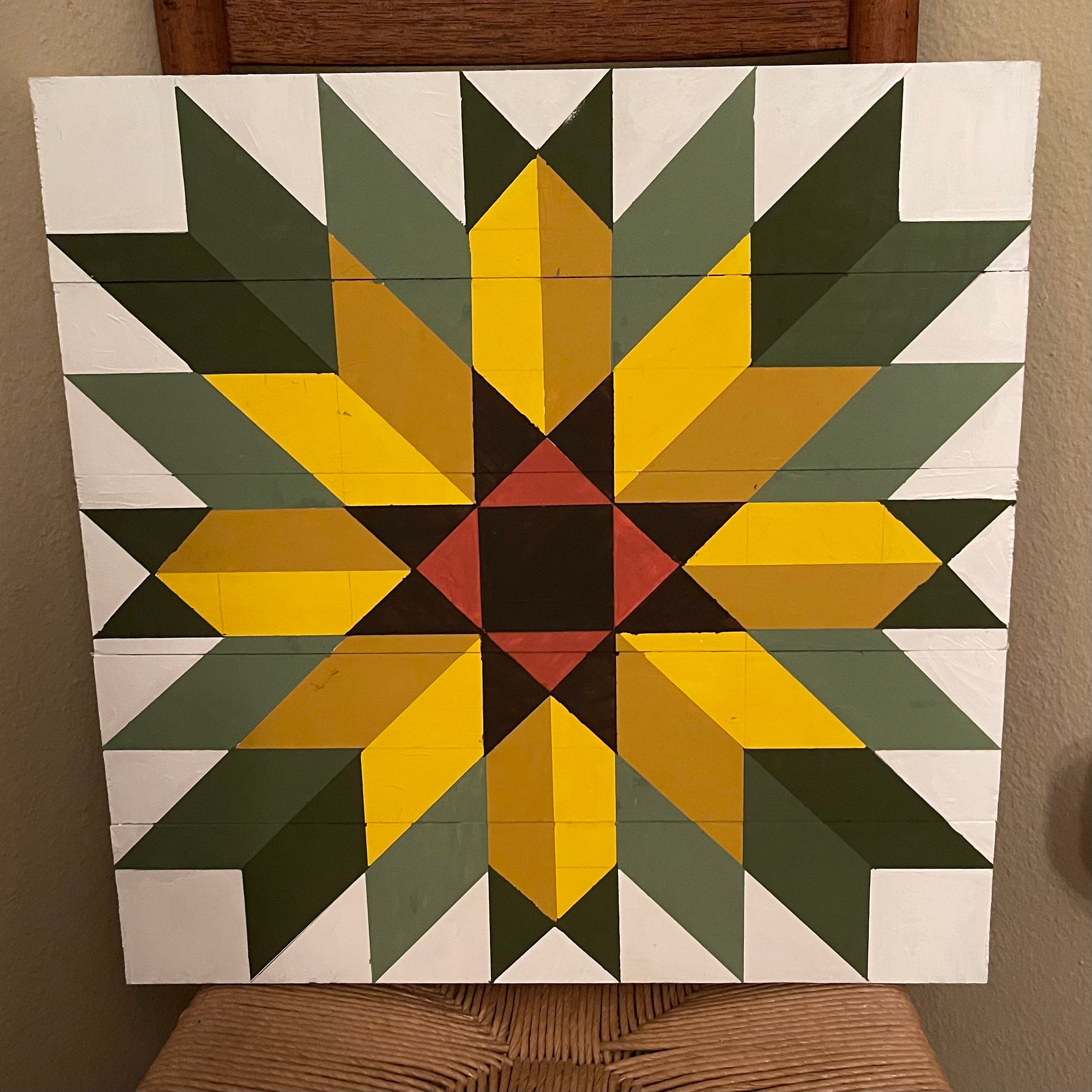 Sunflower Barn Quilt on Wood Hand Painted FREE SHIPPING - Etsy