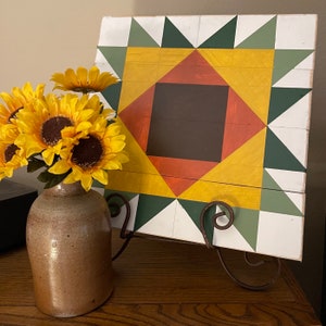Sunflower Barn Quilt  on Wood