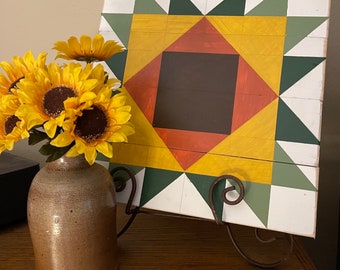 Sunflower Barn Quilt  on Wood