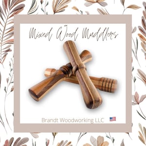 Muddlers - Solid & Mixed Wood  - Hand Turned