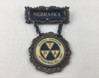 Antique Whitehead and Hoag PTA National Convention 1904 Pinback