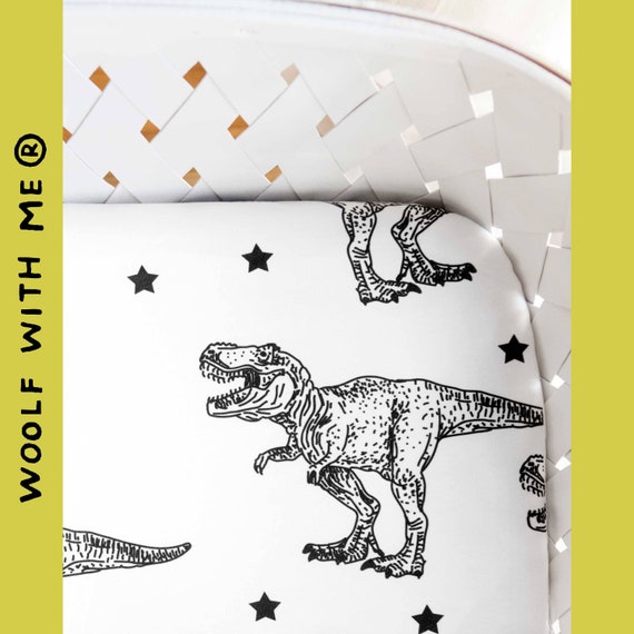 dinosaur fitted cot sheet