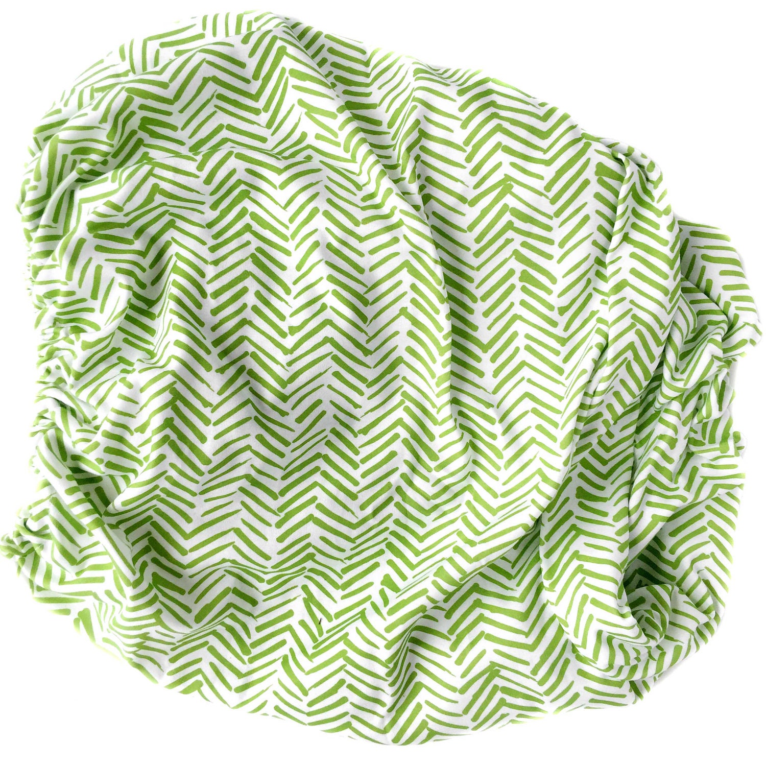 Organic Crib Sheet Herringbone Greenery Green Bedding Etsy