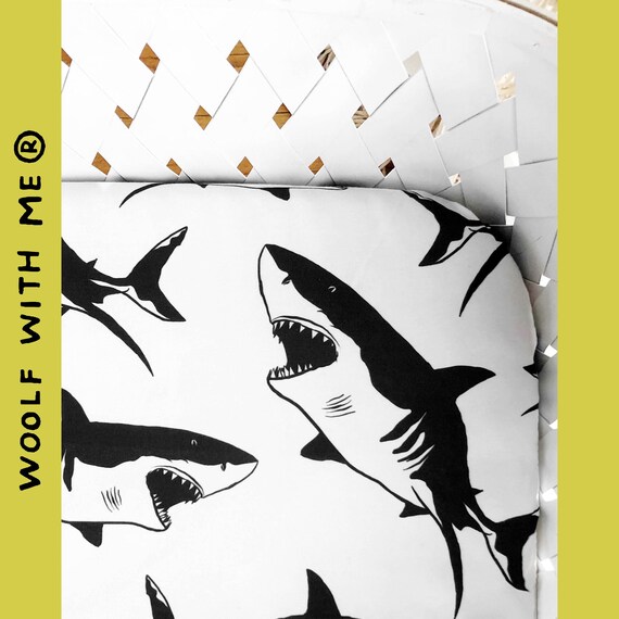 shark crib fitted sheet
