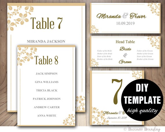 Template For Wedding Seating Chart Kahre Rsd7 Org