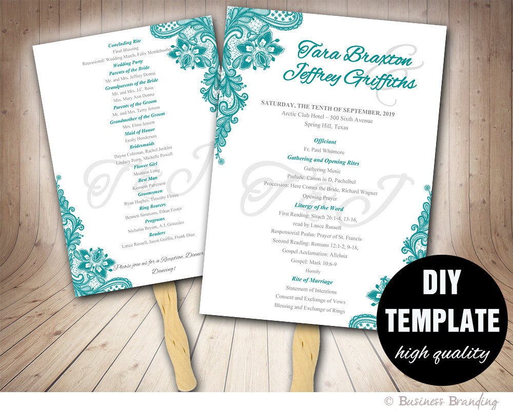 Templates Paper Lace Wedding Programs FAN Template DIY Instant Download templates-paper-lace-wedding-programs-fan-template-diy-instant-download
