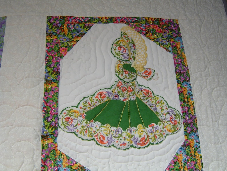 Handkerchief Hannah One of a Kind colorful quilt image 10