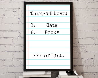 DIGITAL DOWNLOAD, Cats and Books